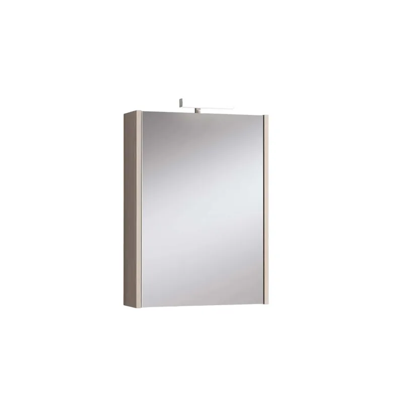 Koop Vandaag Specchio contenitore con lampada col. rovere scuro 51,5x70x15,5 cm