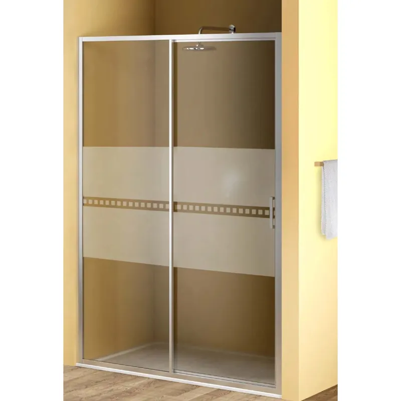 Alleen Vandaag Porta scorrevole doccia 1 anta Bild L101/107xH190 cm bianco decoro 1