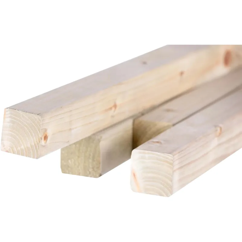 Premium Palo quadro in legno Ø 45 x H 240 cm