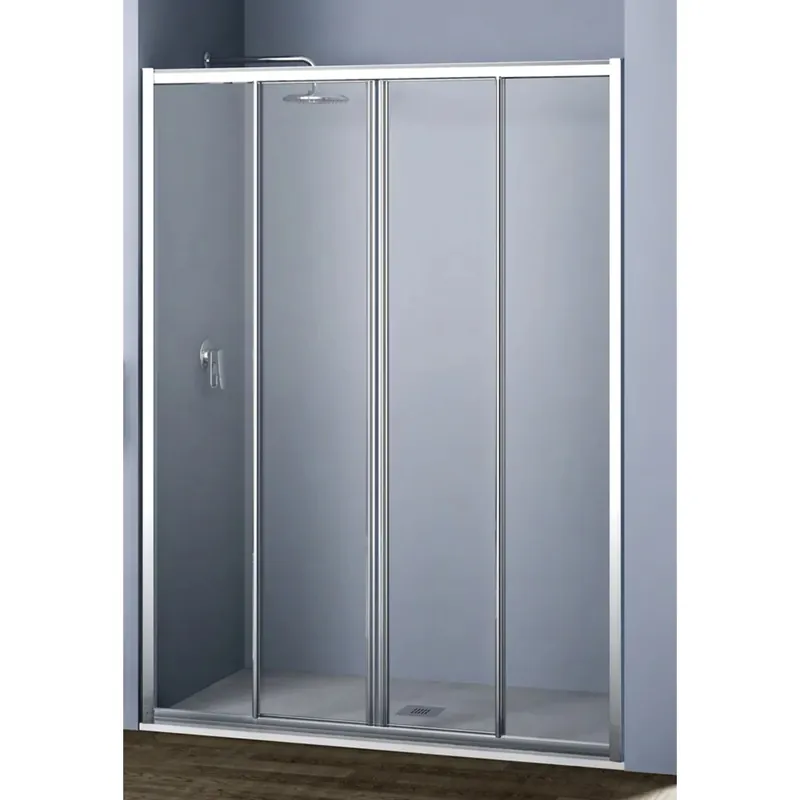 Porta scorrevole doccia 2 ante Platz 135 cm H 190 bianco e sintetico Superprijs