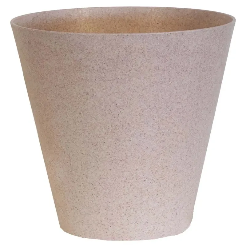 Tijdelijk Beschikbaar Vaso per piante Eco Wood in plastica Ø 20 cm bianco