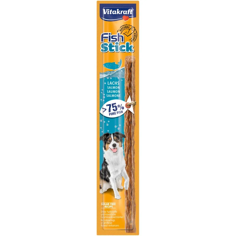 Snack per cani Vitakraft stick al salmone e Omega-6 15 g Weekendaanbieding