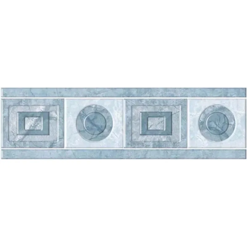 Betrouwbaar Listello Classico di rivestimento per bagno blu 6 cm x 20 cm