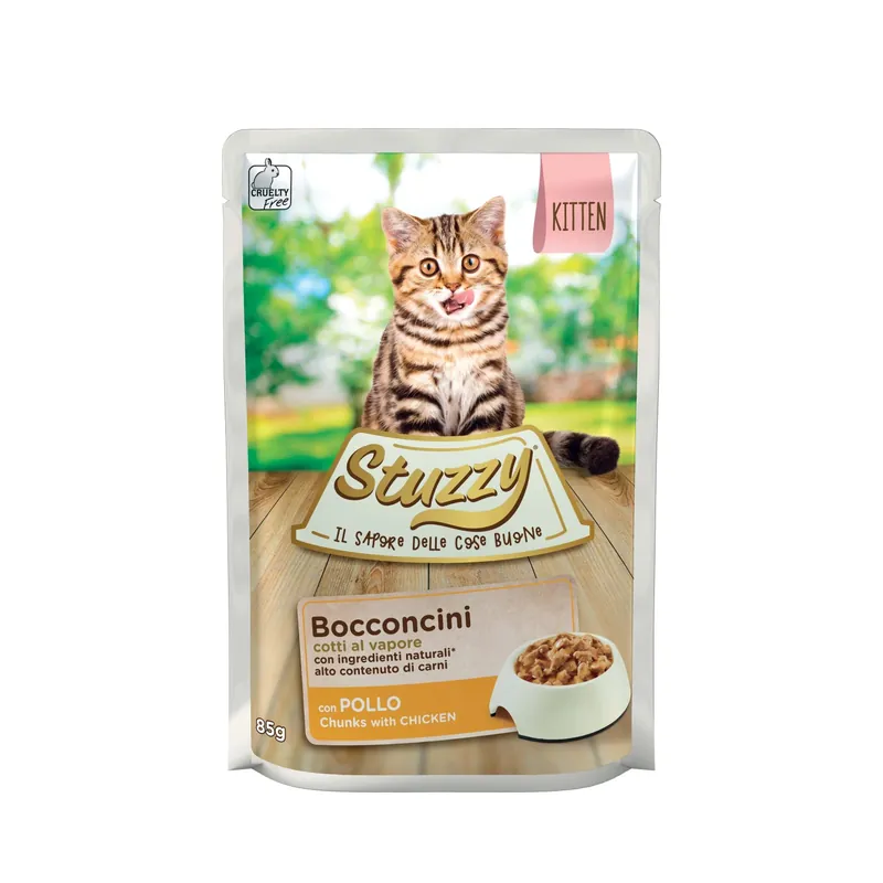 Dagaanbieding Cibo umido per gatto Stuzzy Kitten Bocconcini con Pollo busta 85 g