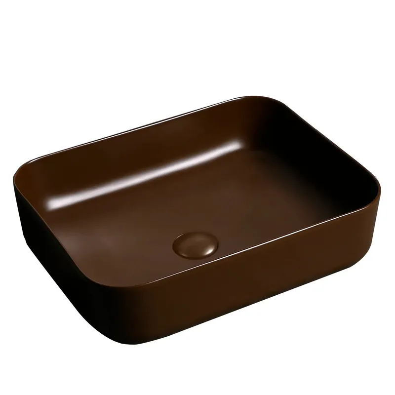 Voordeelprijs Lavabo d`appoggio Nature marrone 500x400x135 mm