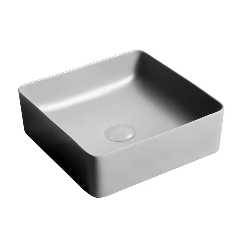 Lavabo d`appoggio Nature grigio 360x360x130 mm Express Levering