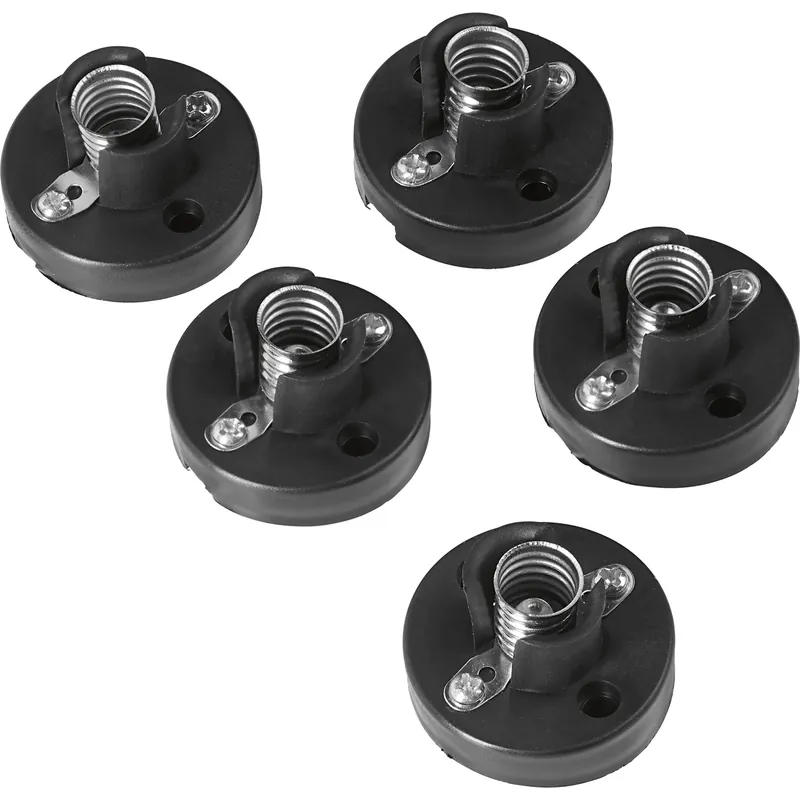 OBI portalampada mini E10 nero 5 pz Op = Op