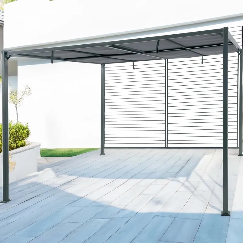 Pergola in acciaio e poliestere Wandana 360x300x220 cm Premium