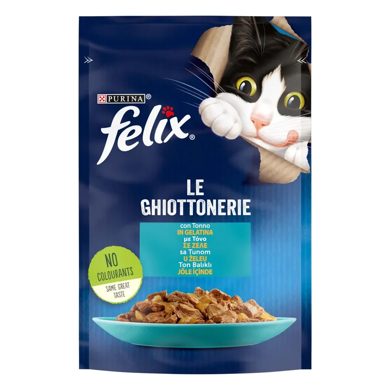 Gecertificeerd Cibo umido per gatti Felix Le Ghiottonerie al tonno 85 g