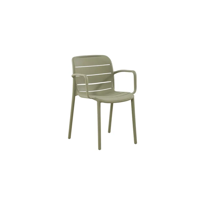 Poltrona da giardino con braccioli Morgan verde Weekendaanbieding