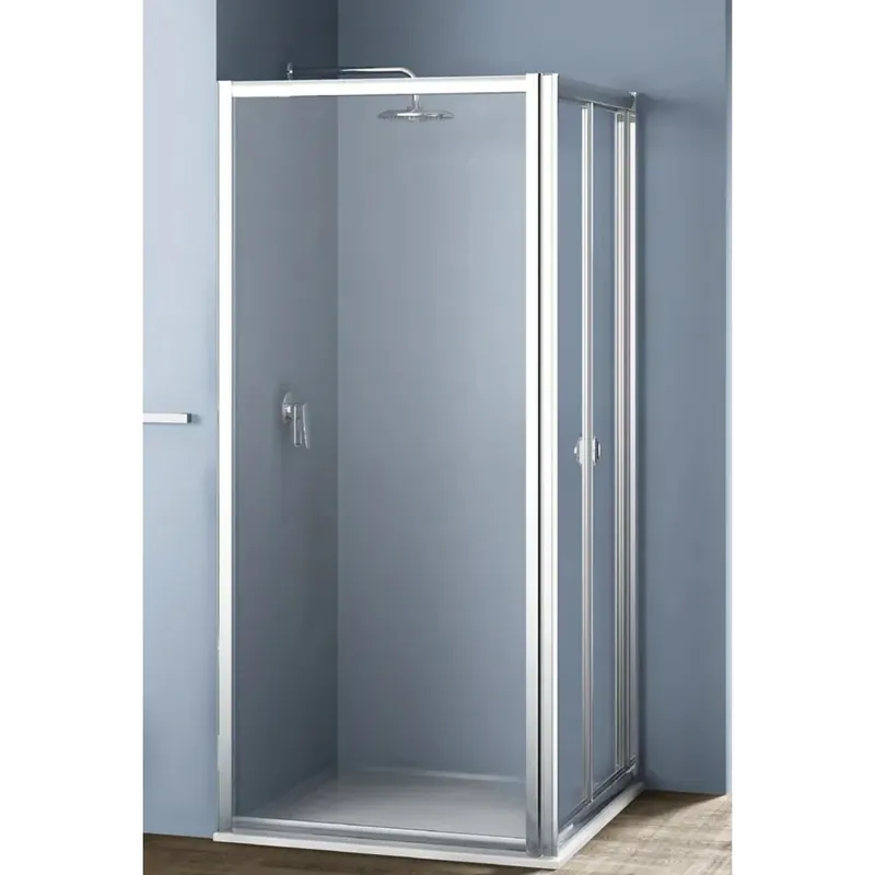 Lato fisso per doccia Platz 90 cm H 190 cm bianco e trasparente Speciale Aanbieding