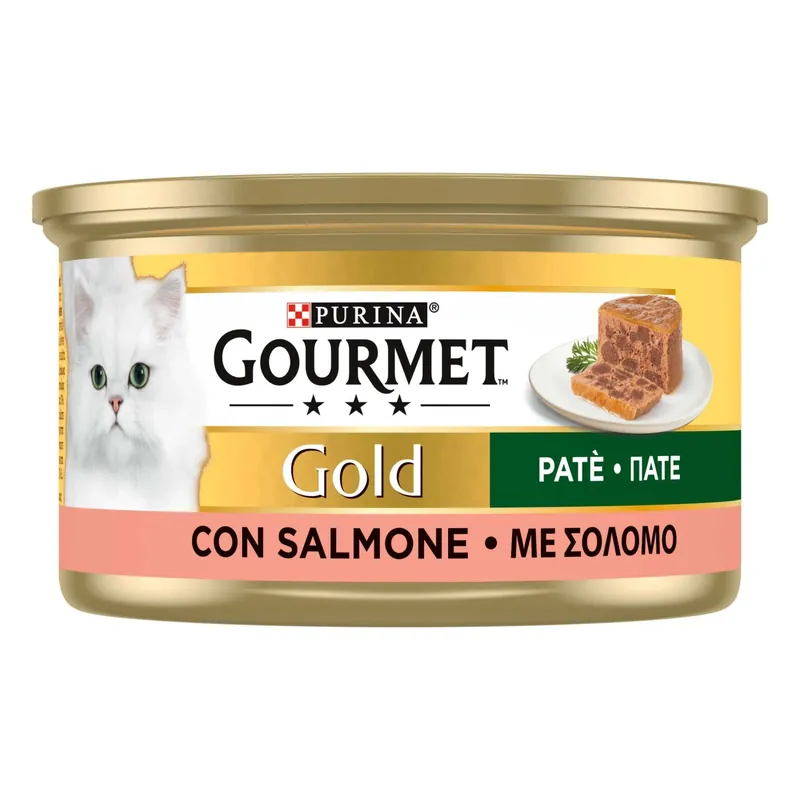 Cibo umido per gatto Purina Gourmet Gold Paté con salmone 85 g Koopje