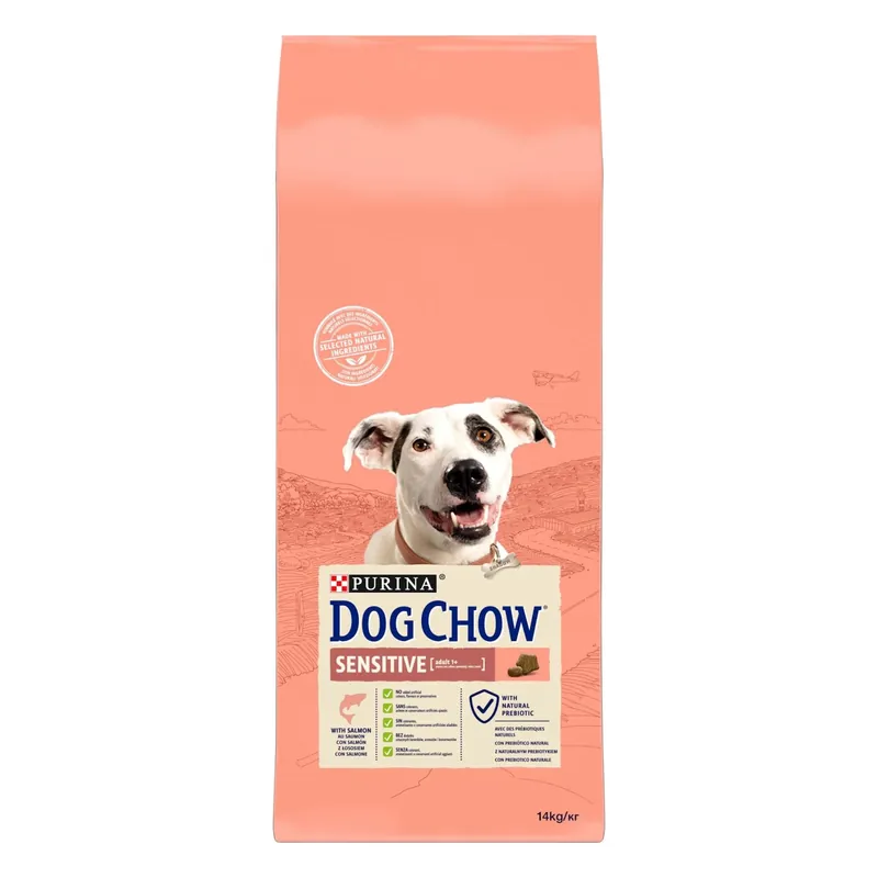Crocchette per cani Purina Dog Chow Sensitive al salmone 14 kg Meest Verkocht