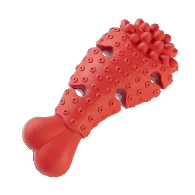 Gioco per cani GimDog Red Titan Chicken Leg Uitverkoop