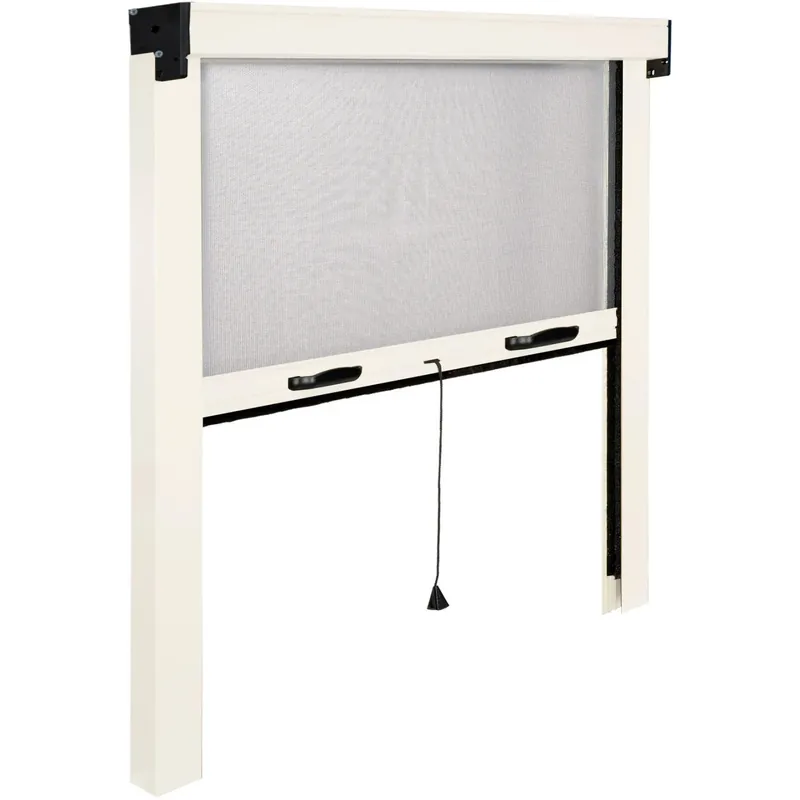 Zanzariera Irs Sottile Plus avvolgibile verticale 140x170 cm bianca Finale Uitverkoop