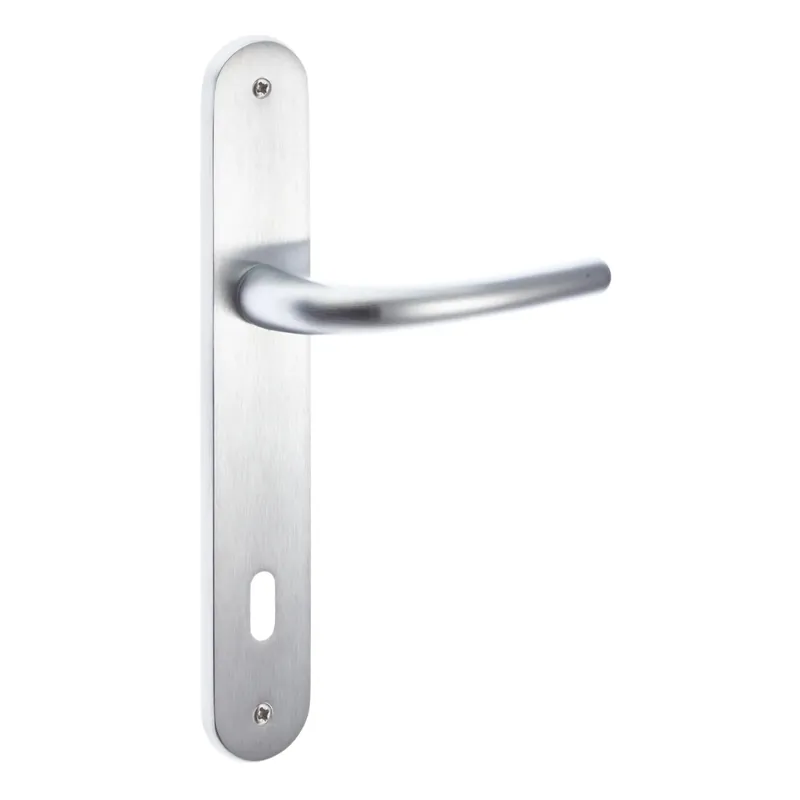 Voordeelprijs Maniglia modello tre con placca patent cromo satinato 70 mm