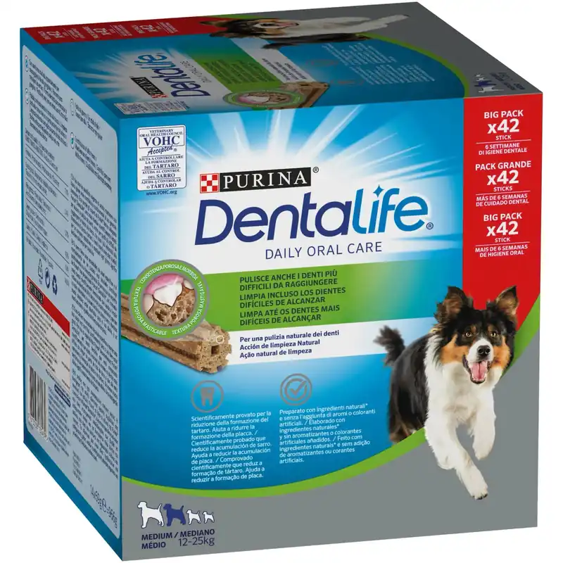 Beperkte Voorraad Masticativi per cane multipack Purina Dentalife Medium 42 stick