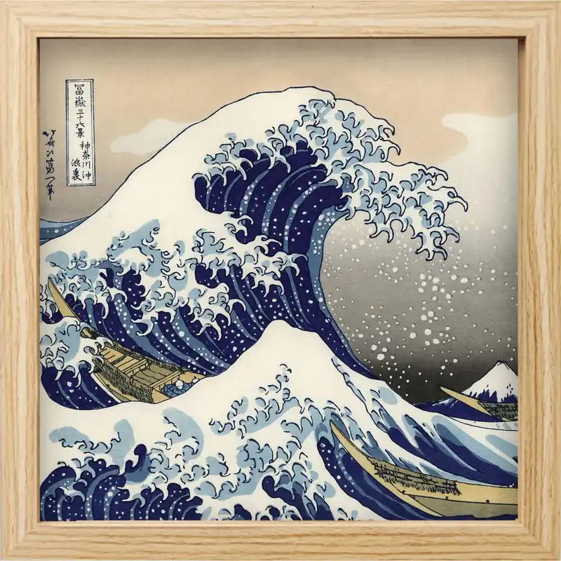 Betaalbaar Stampa Incorniciata Hokusai Big Wave