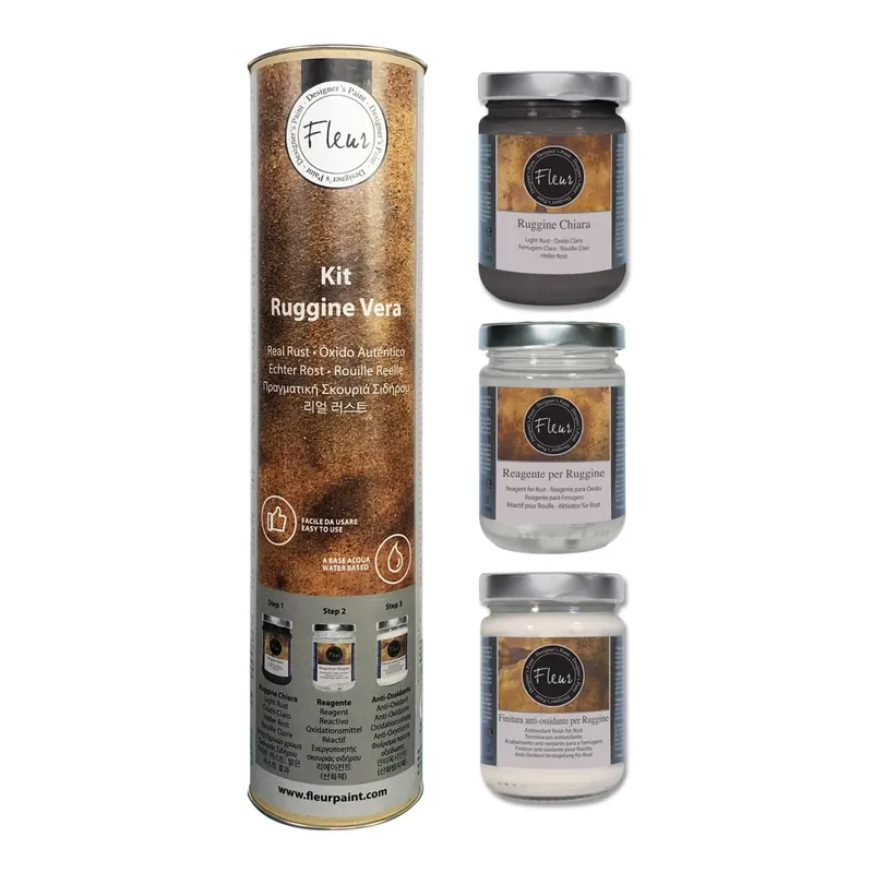 Set pittura effetto ruggine Fleur Real Rust 130 ml Bestel Nu