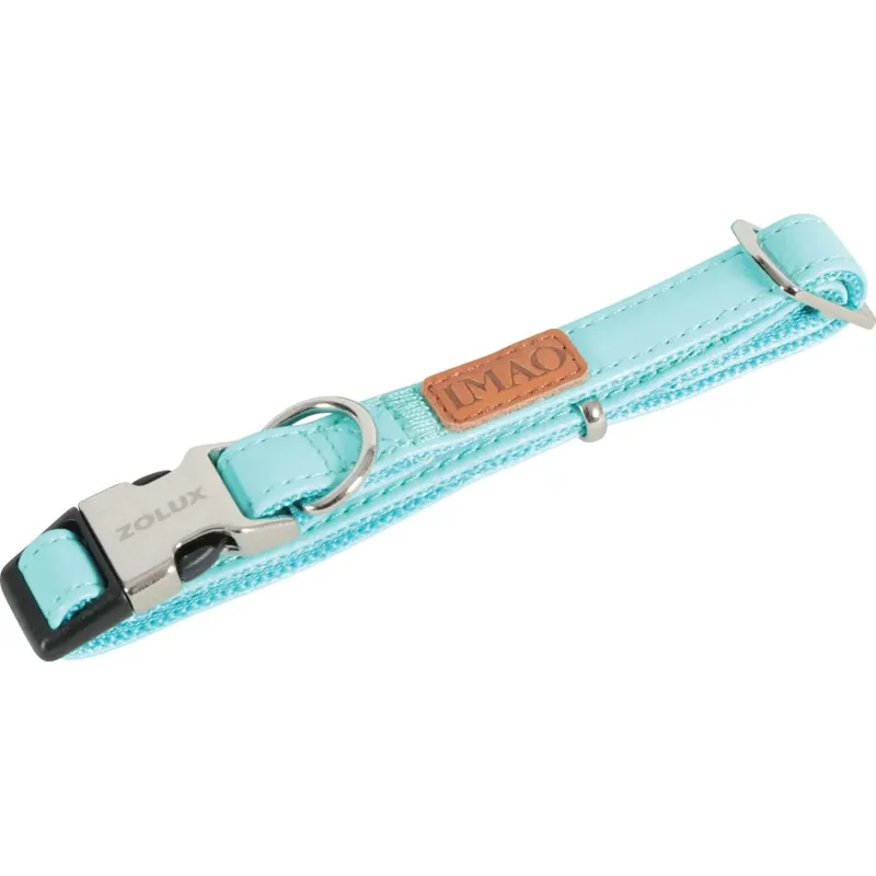 Collare regolabile per cani Piccadilly 15 mm turchese Korting