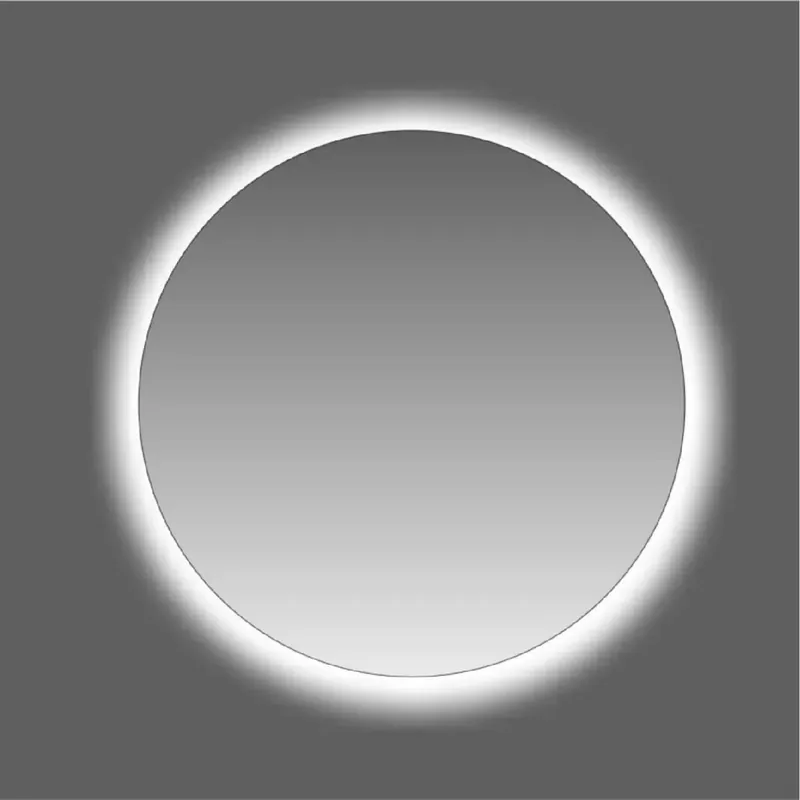 Shop Nu Specchio da bagno con illuminazione integrata rotondo Ø 80 x P 2.5 cm