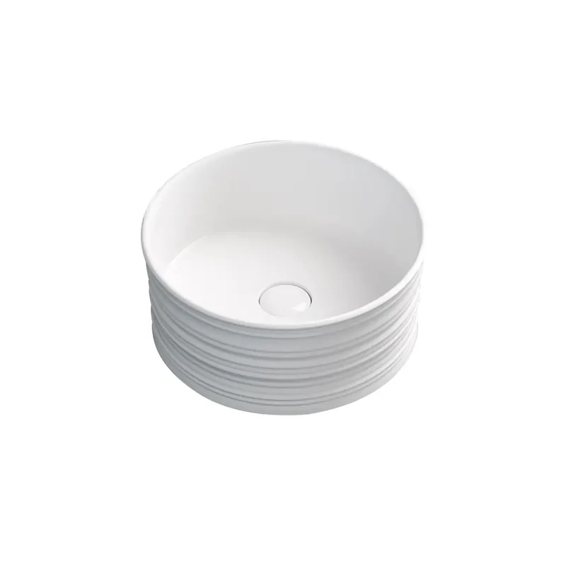 Lavabo d`appoggio Nordic bianco opaco 400x400x180 mm Fabrieksprijs