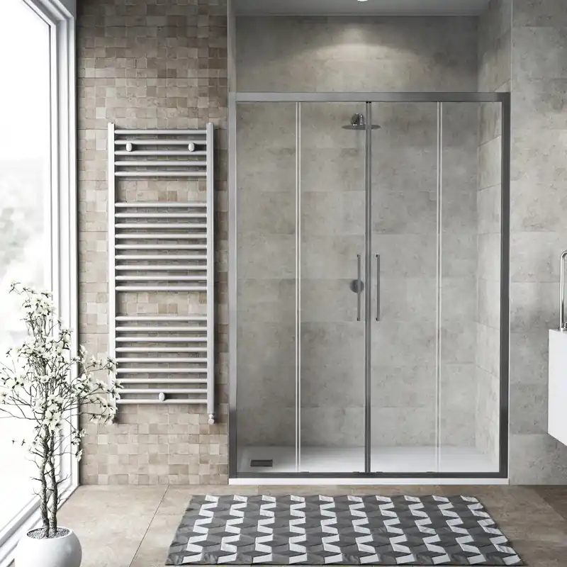 Alleen Vandaag Porta doccia 4 ante scorrevole 142/146 cm cromo