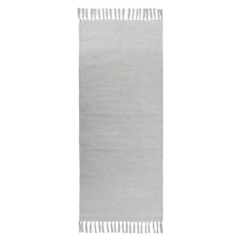 Lage Kosten Tappeto in cotone effetto ciniglia 60x200 cm crema