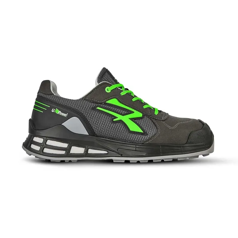 Scarpa antinfortunistica traspirante Egon grigio-verde tg 39 Flitsaanbieding
