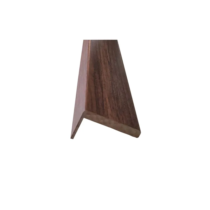 Fabrieksprijs Coprifilo liscio in mdf impiallacciato Micro Noce alt 7 cm con aletta